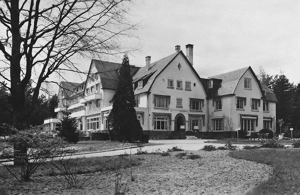 The Hotel de Bilderberg in Oosterbeek, the Netherlands, photographed on 30 May 1954 during the first meeting.