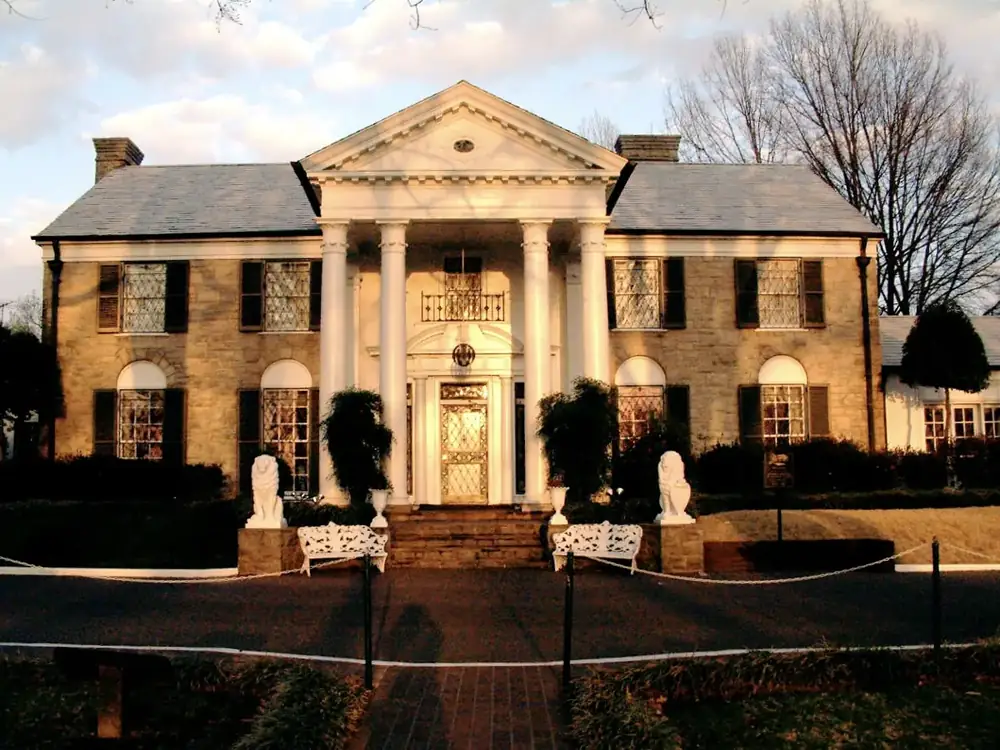 Graceland, Elvis Presley's home in Memphis, Tennessee.