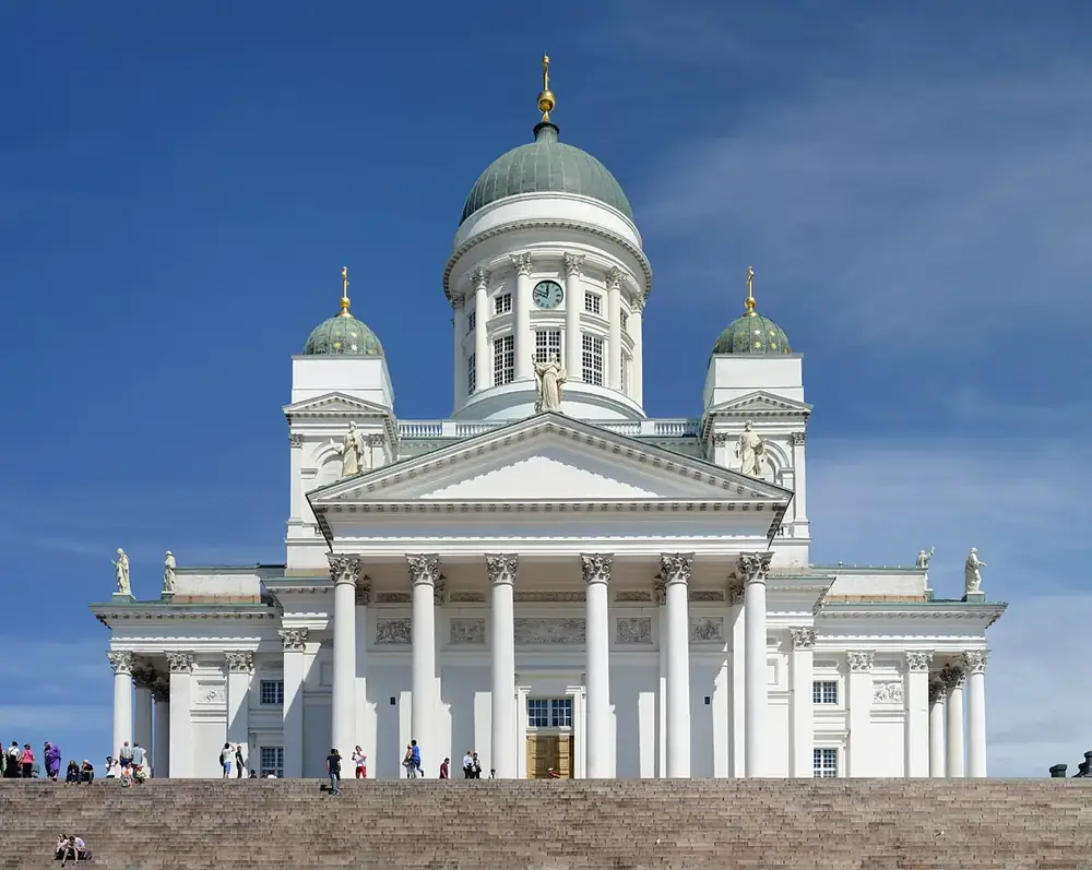 Helsinki Cathedral, in the capital of a country that does, in fact, exist.