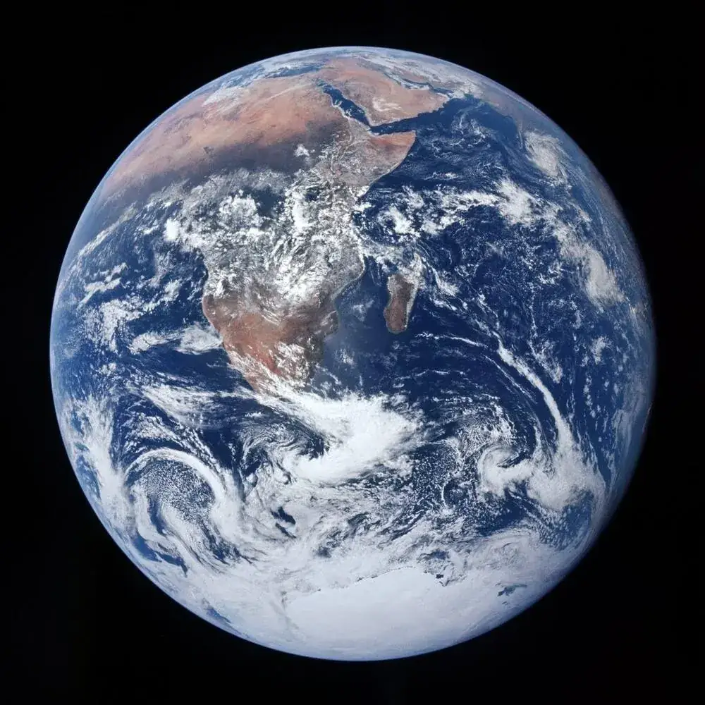 "The Blue Marble," photographed by the Apollo 17 crew on Dec. 7, 1972.