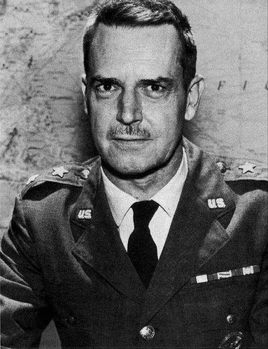 Edward Lansdale, chief of operations for Operation Mongoose, as a U.S. Air Force major general.