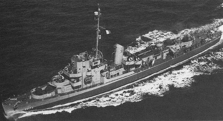 The destroyer escort USS Eldridge, circa 1944.